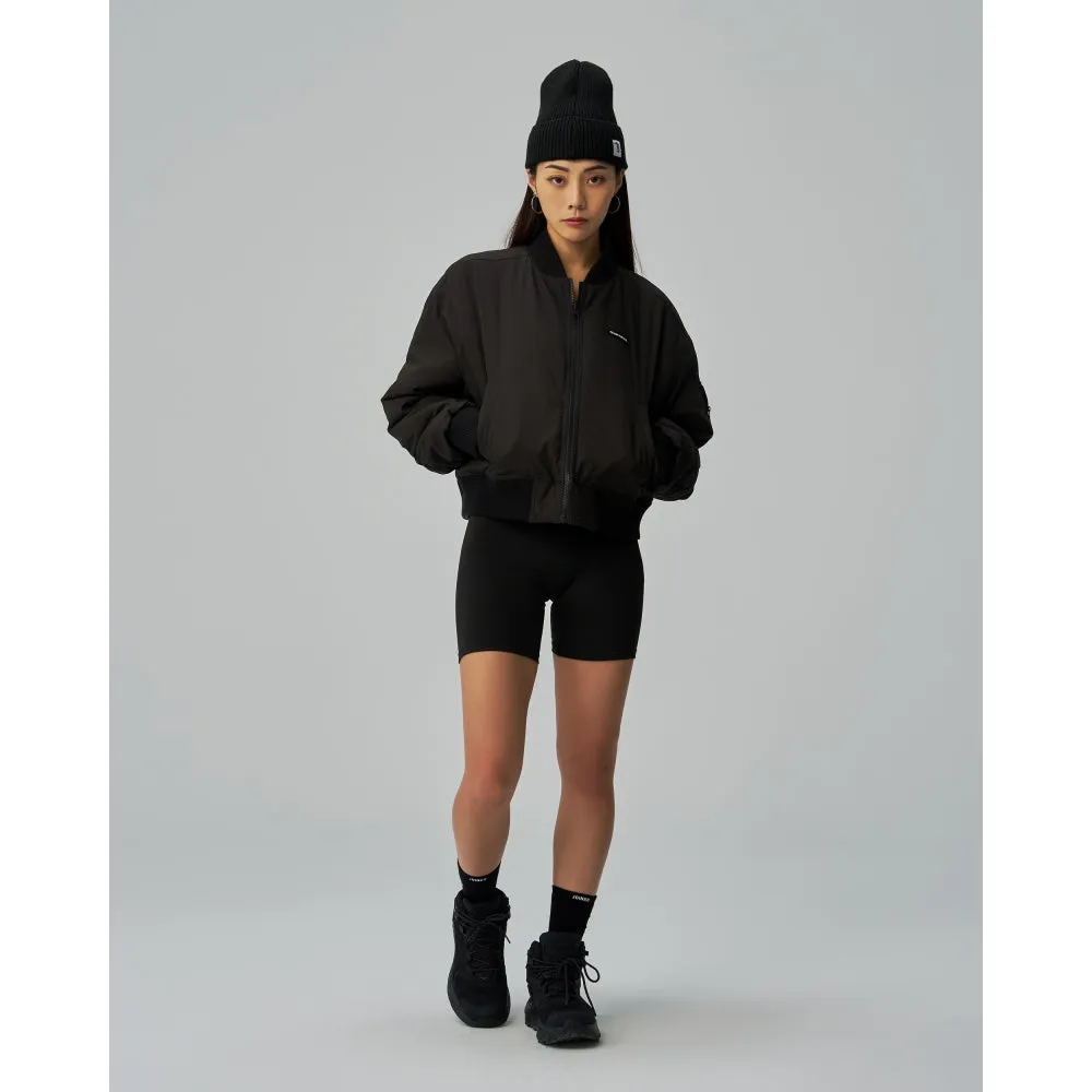CROPPED TECH INSIDE OUT BOMBER JACKET