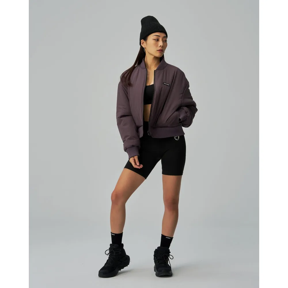 CROPPED TECH INSIDE OUT BOMBER JACKET