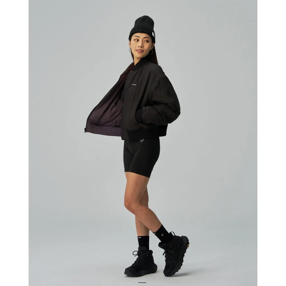 CROPPED TECH INSIDE OUT BOMBER JACKET