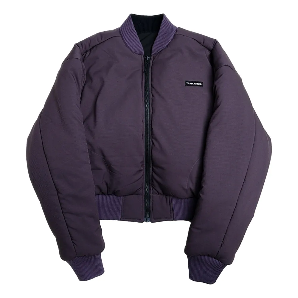 CROPPED TECH INSIDE OUT BOMBER JACKET