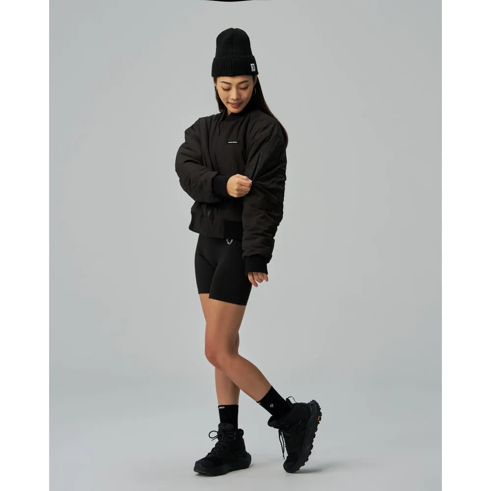 CROPPED TECH INSIDE OUT BOMBER JACKET