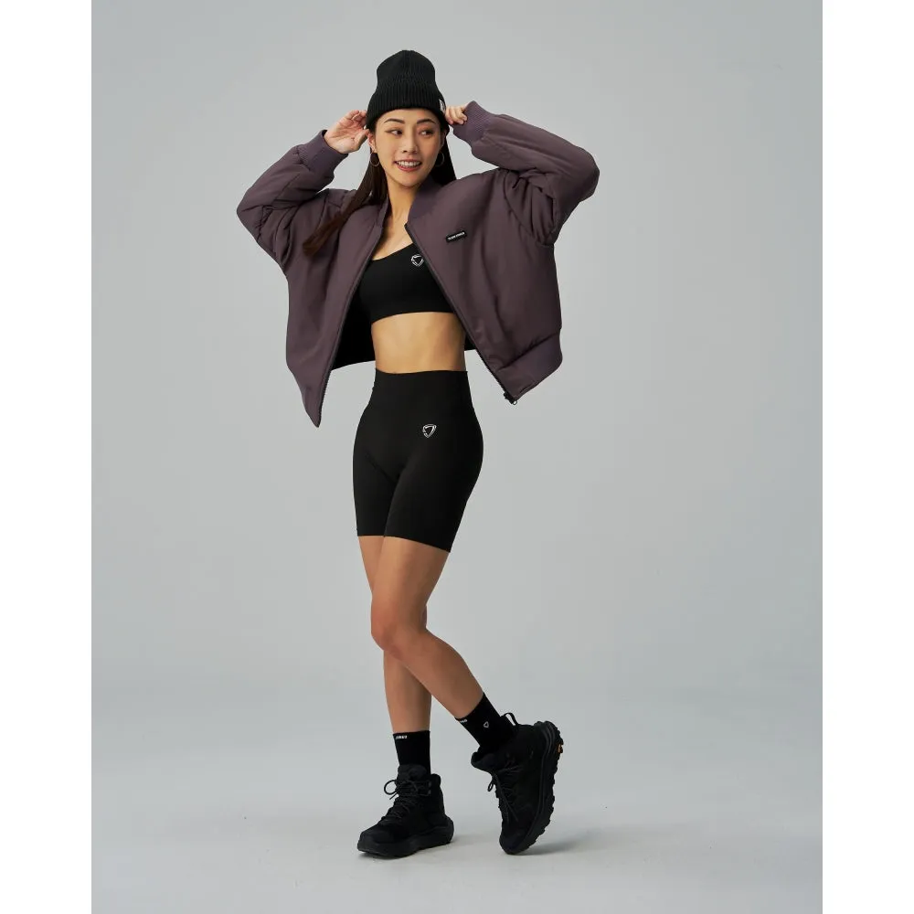 CROPPED TECH INSIDE OUT BOMBER JACKET