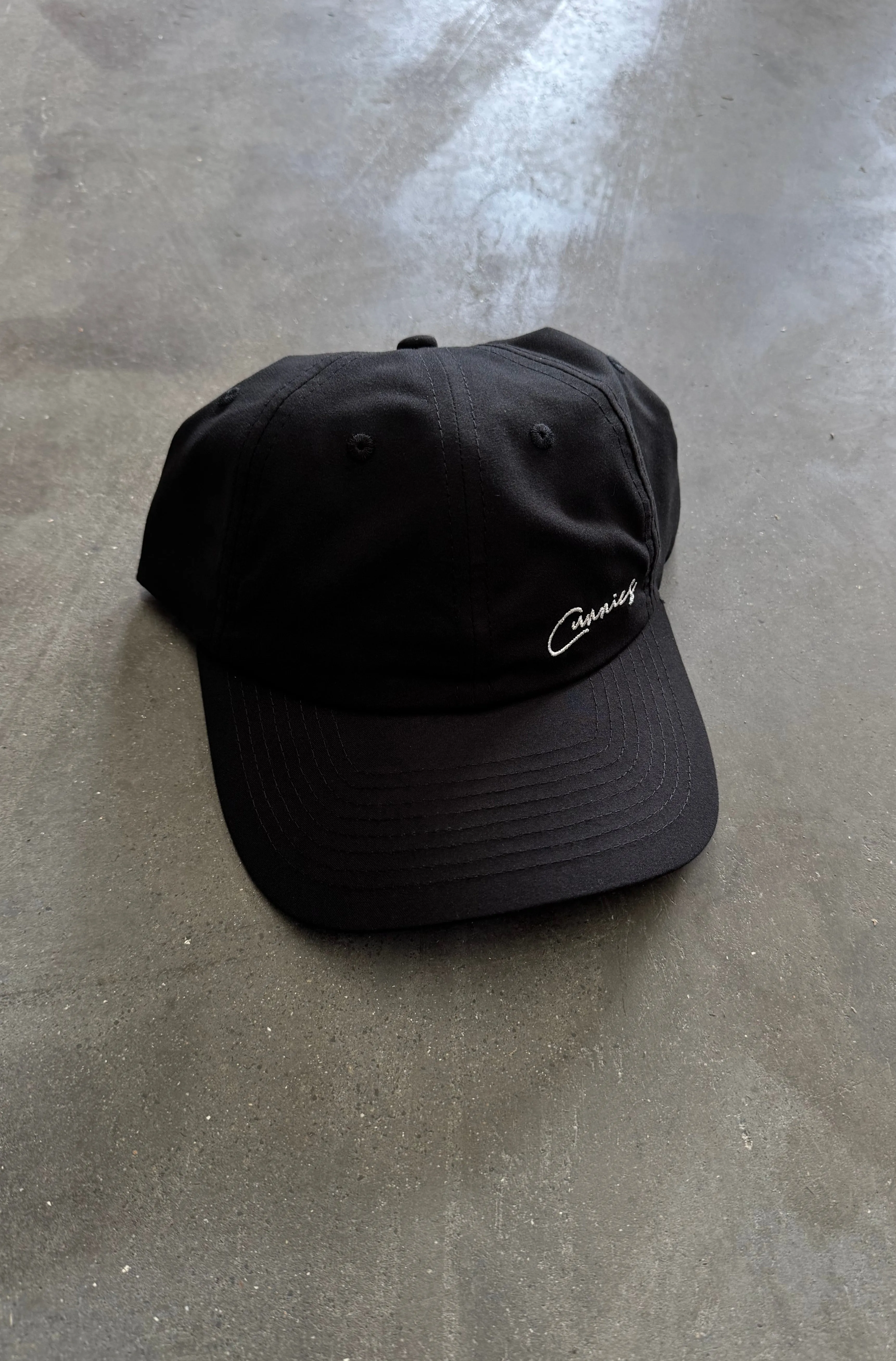 Cunnies Script Cap - Black