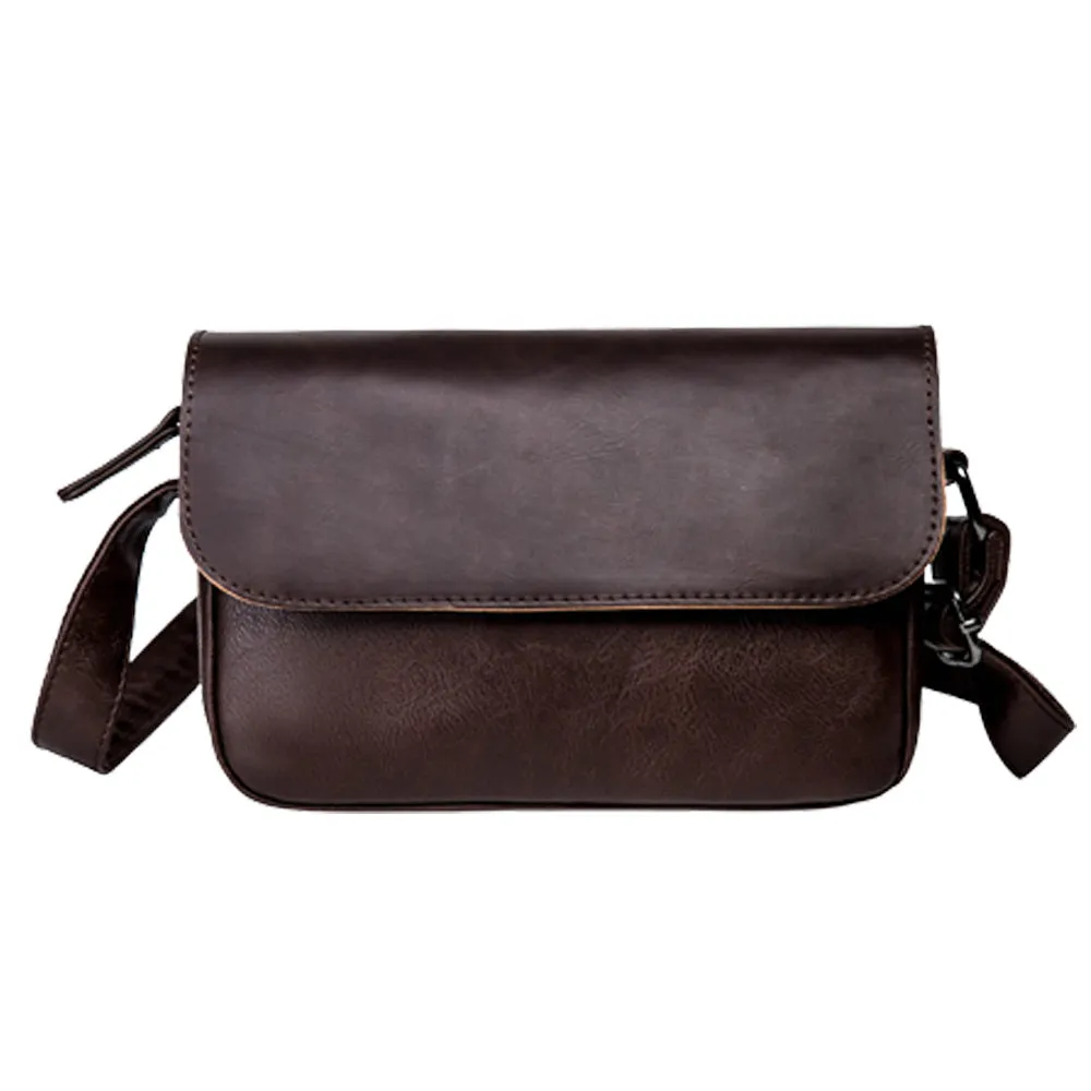 Fashion Leather Shoulder Bag Crossbody Bags Street Style Shoulder Bag Messenger Bag Small Flap Bag Handbag  For Men