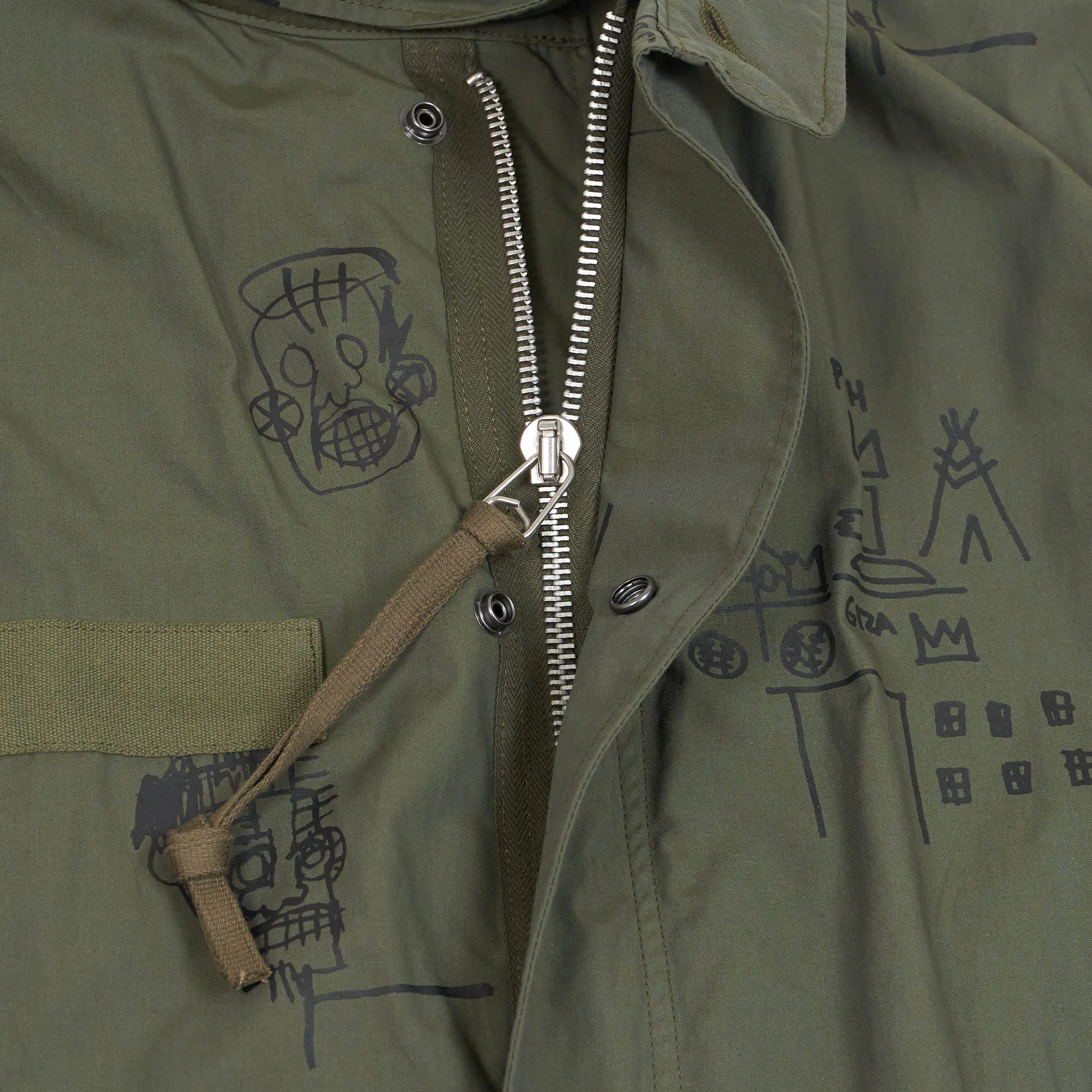 Junya Watanabe MAN x Jean-Michel Basquiat Fishtail Parka UNISEX