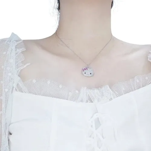 Kawaii Hello Kitty Pendant Necklace