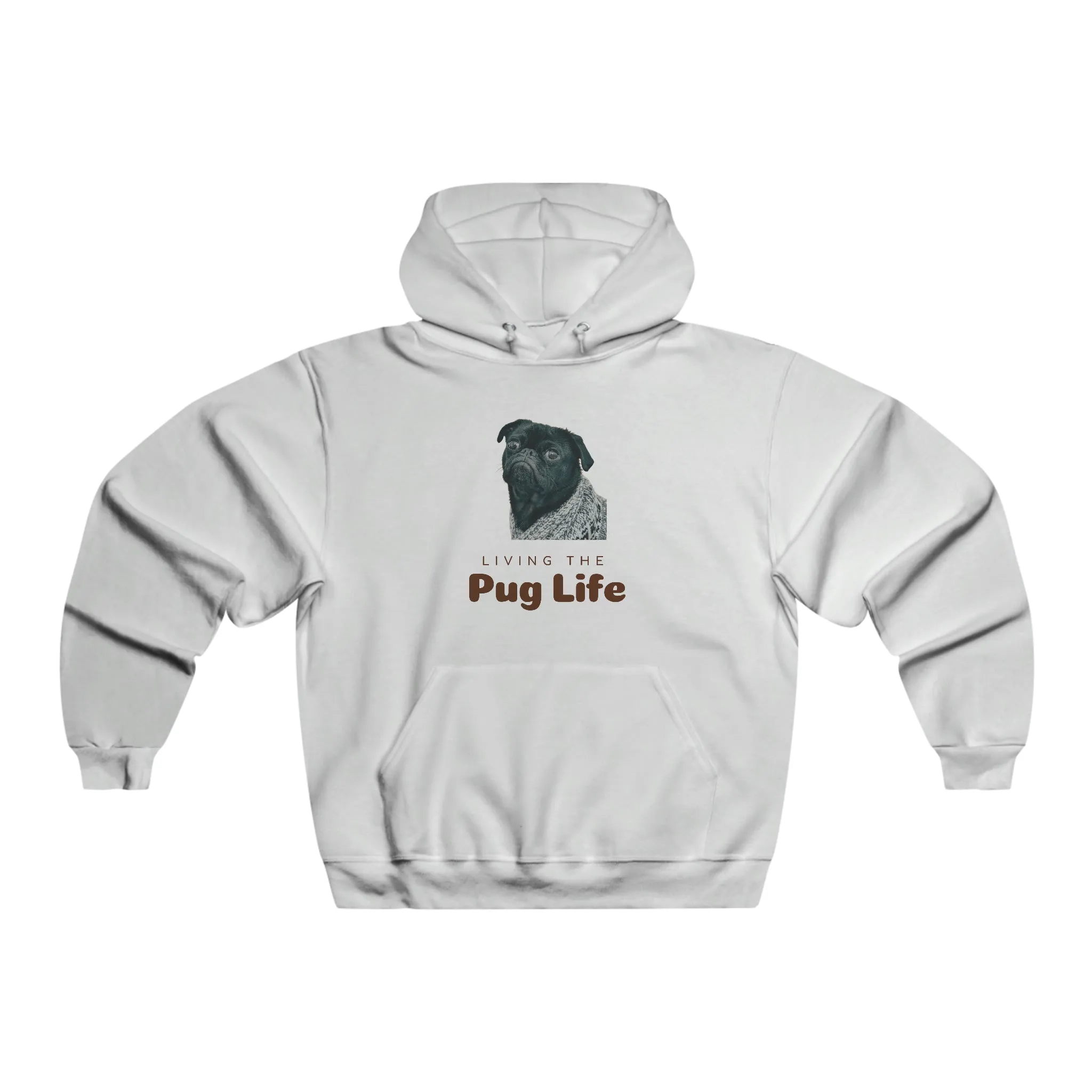 Living the Pug Life Dog POD Men's NUBLEND® Hooded Sweatshirt