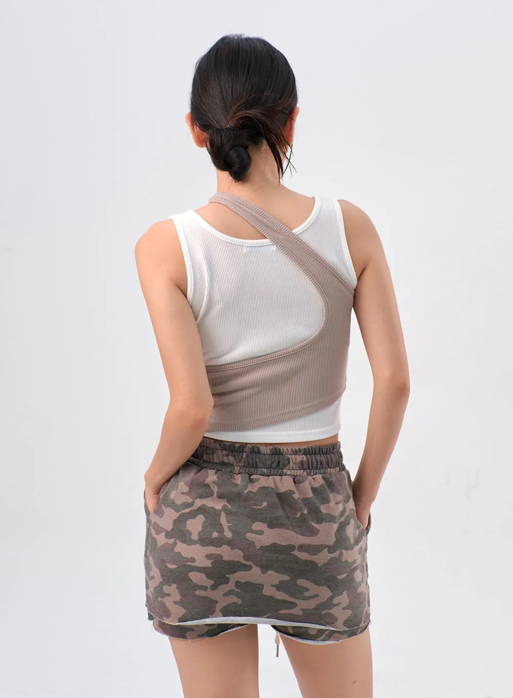 Military Print Skort IL310