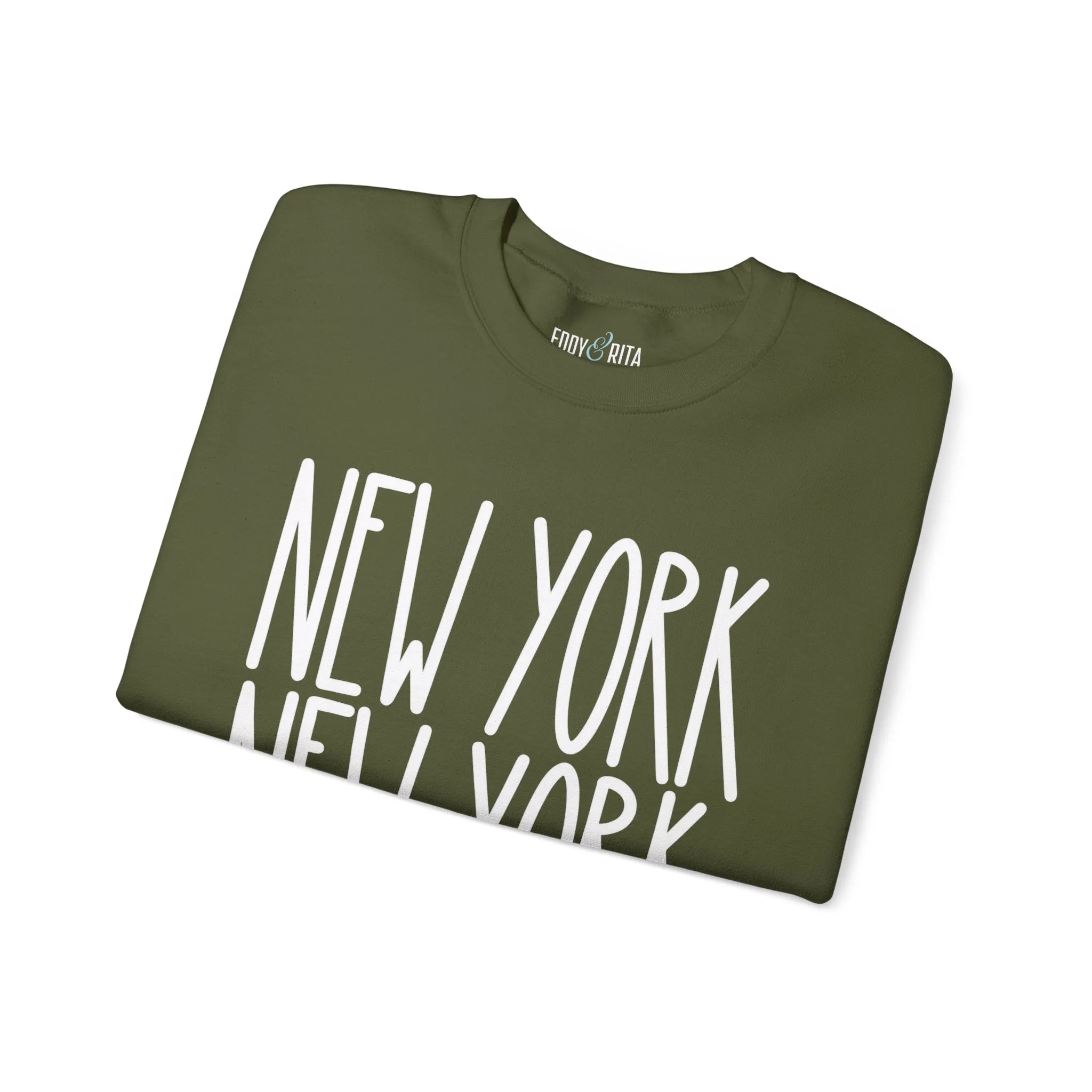 New York New York Chic: Women's Sweatshirt for Urban Style and Cozy Comfort