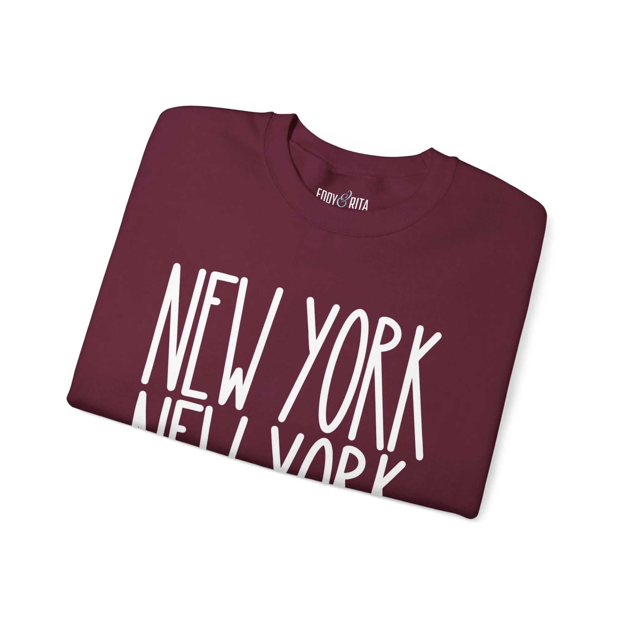 New York New York Chic: Women's Sweatshirt for Urban Style and Cozy Comfort