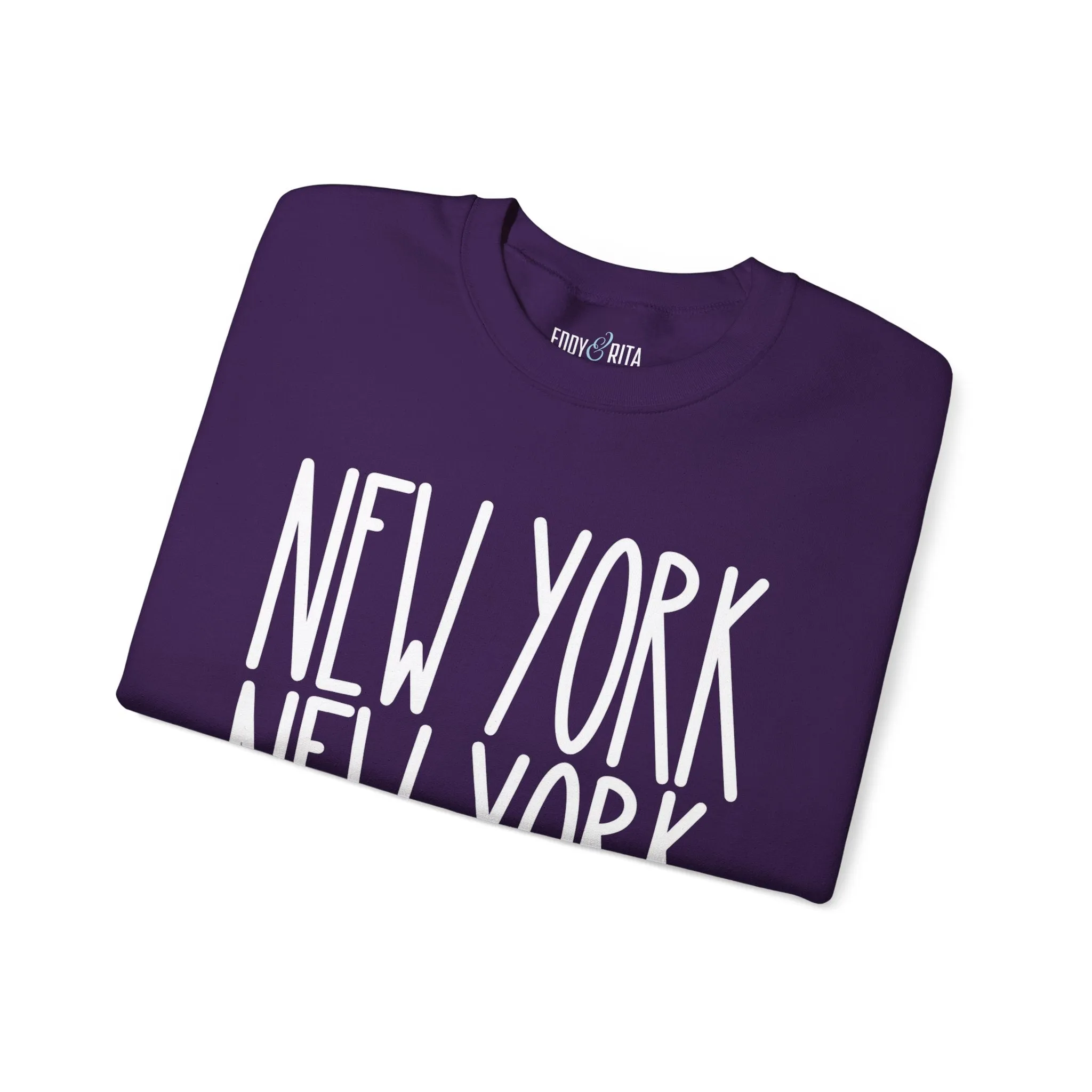 New York New York Chic: Women's Sweatshirt for Urban Style and Cozy Comfort