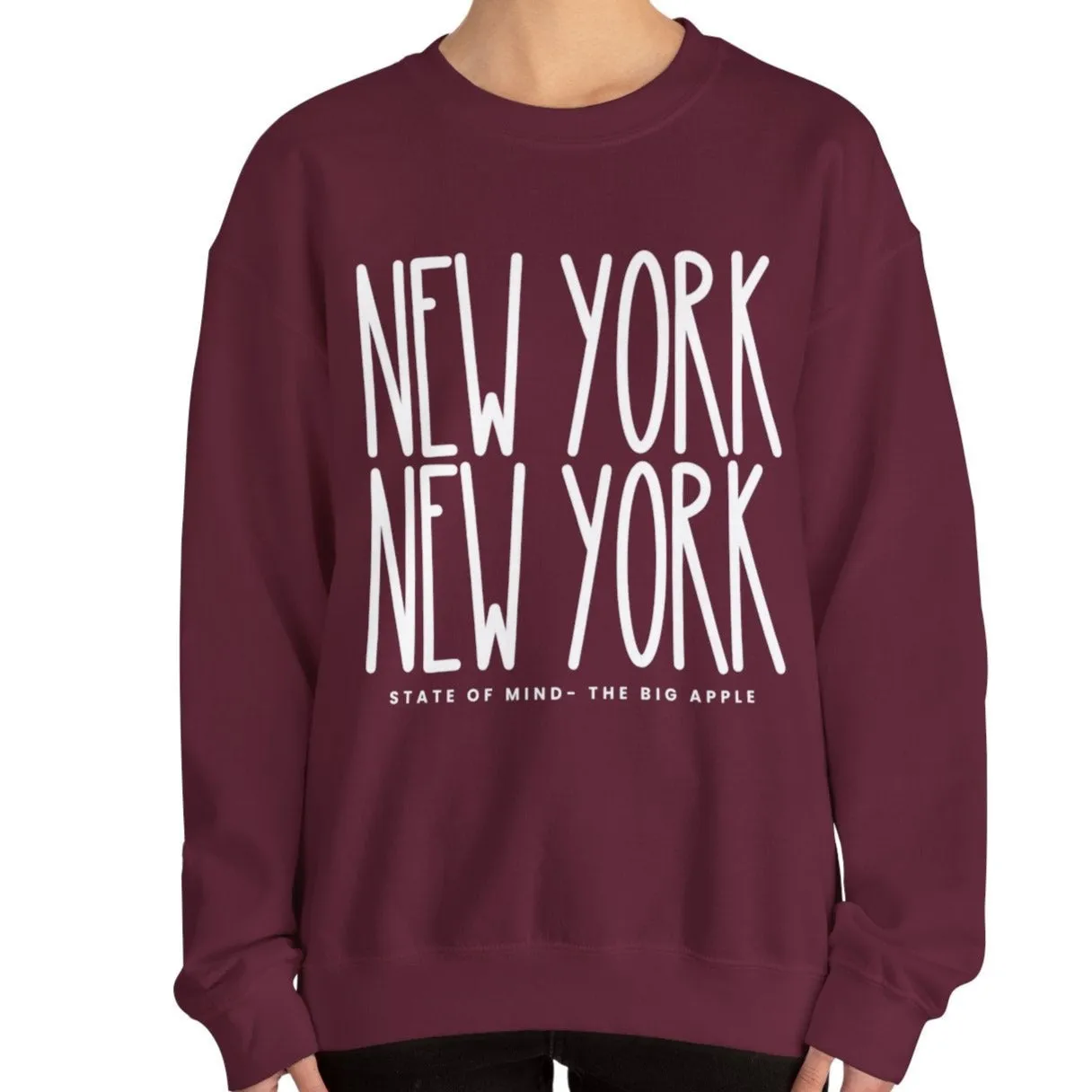 New York New York Chic: Women's Sweatshirt for Urban Style and Cozy Comfort