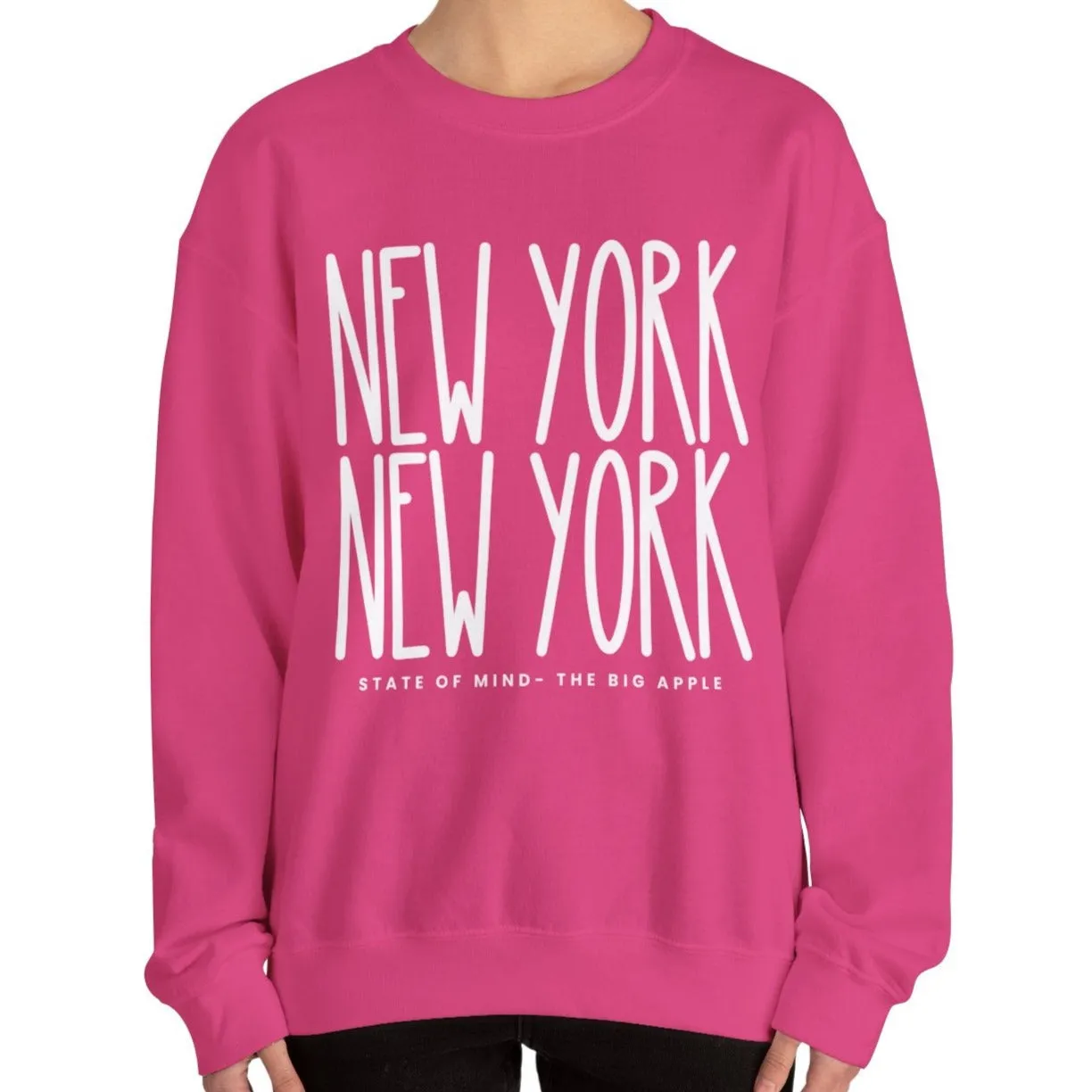New York New York Chic: Women's Sweatshirt for Urban Style and Cozy Comfort