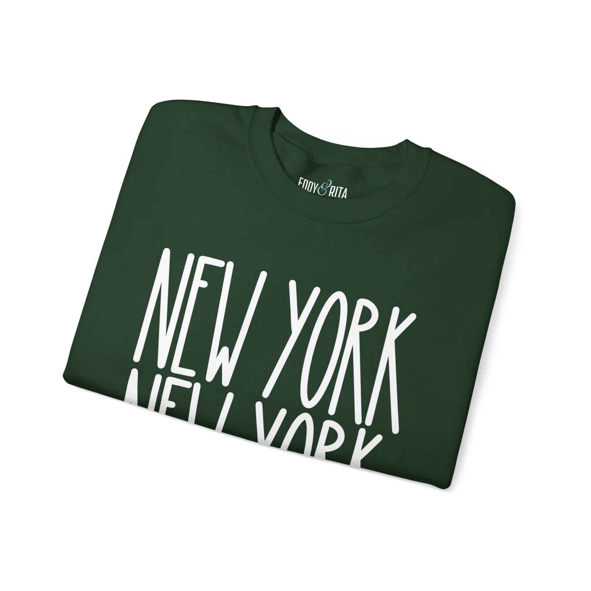 New York New York Chic: Women's Sweatshirt for Urban Style and Cozy Comfort
