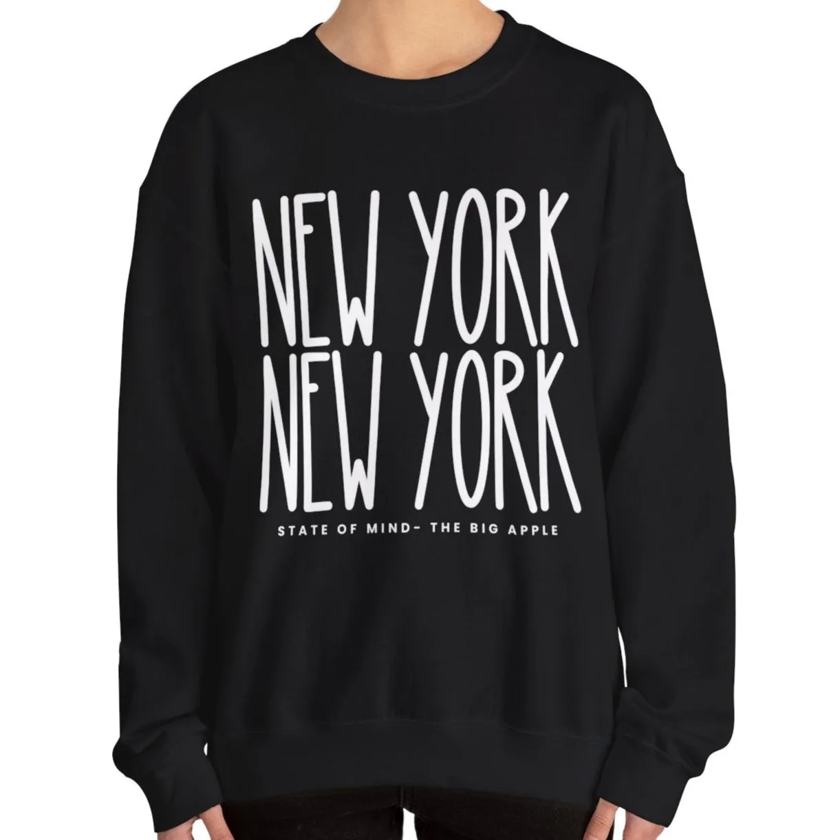 New York New York Chic: Women's Sweatshirt for Urban Style and Cozy Comfort