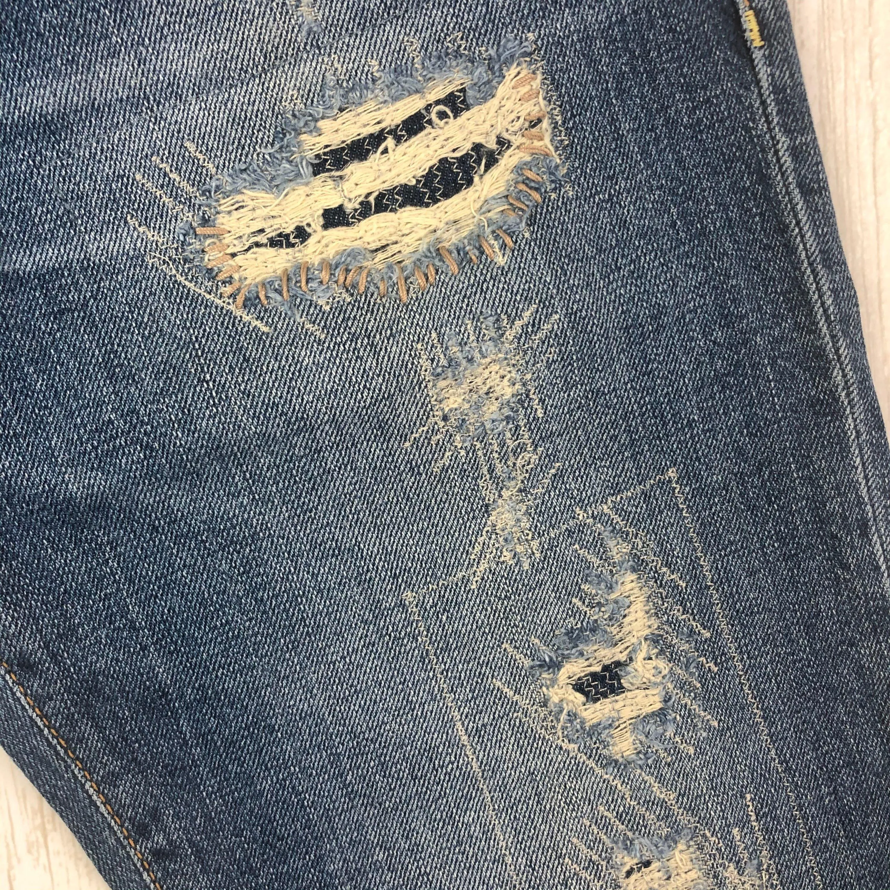 NWT - Two Women in the World - Italian Destroyed 'Jenny' Jeans  -Size 26 Long
