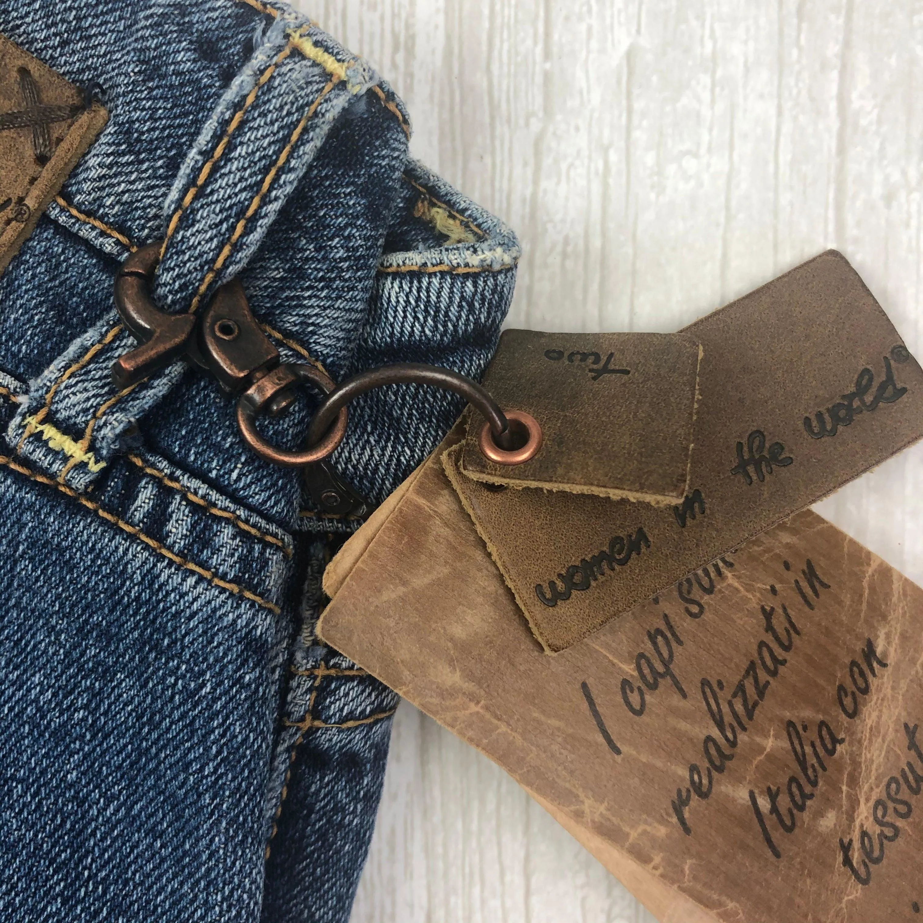 NWT - Two Women in the World - Italian Destroyed 'Jenny' Jeans  -Size 26 Long