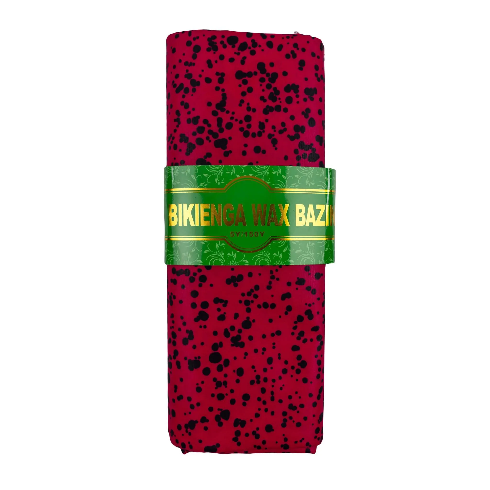 Pink & Black Bazin Fabric