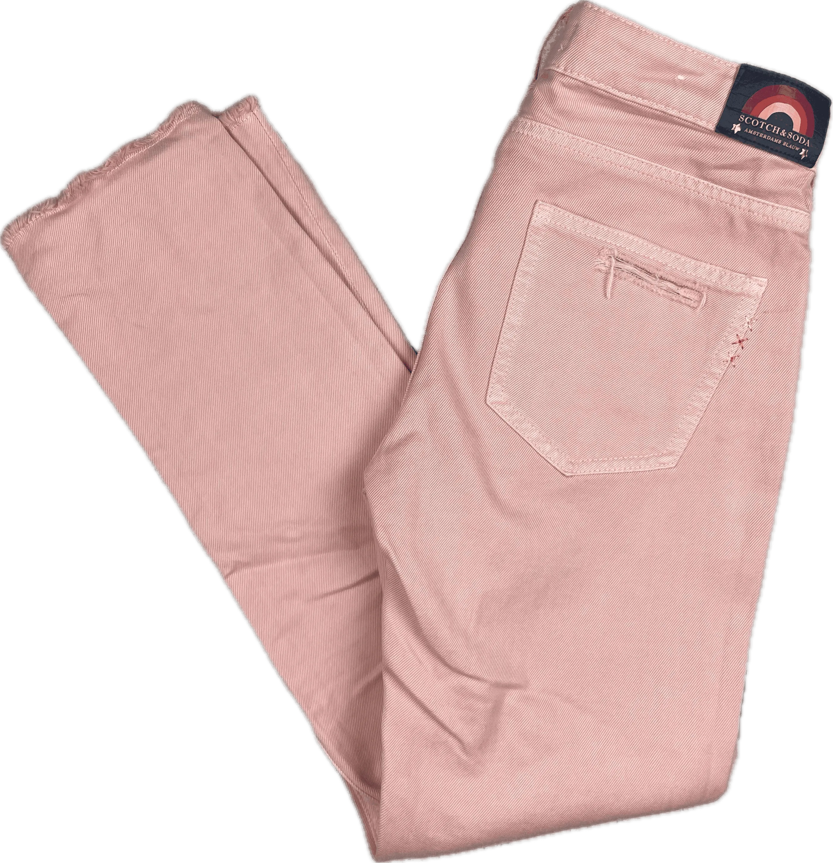 Scotch & Soda Girls 'Petit Me' Peach Denim Jeans- Size 14Y