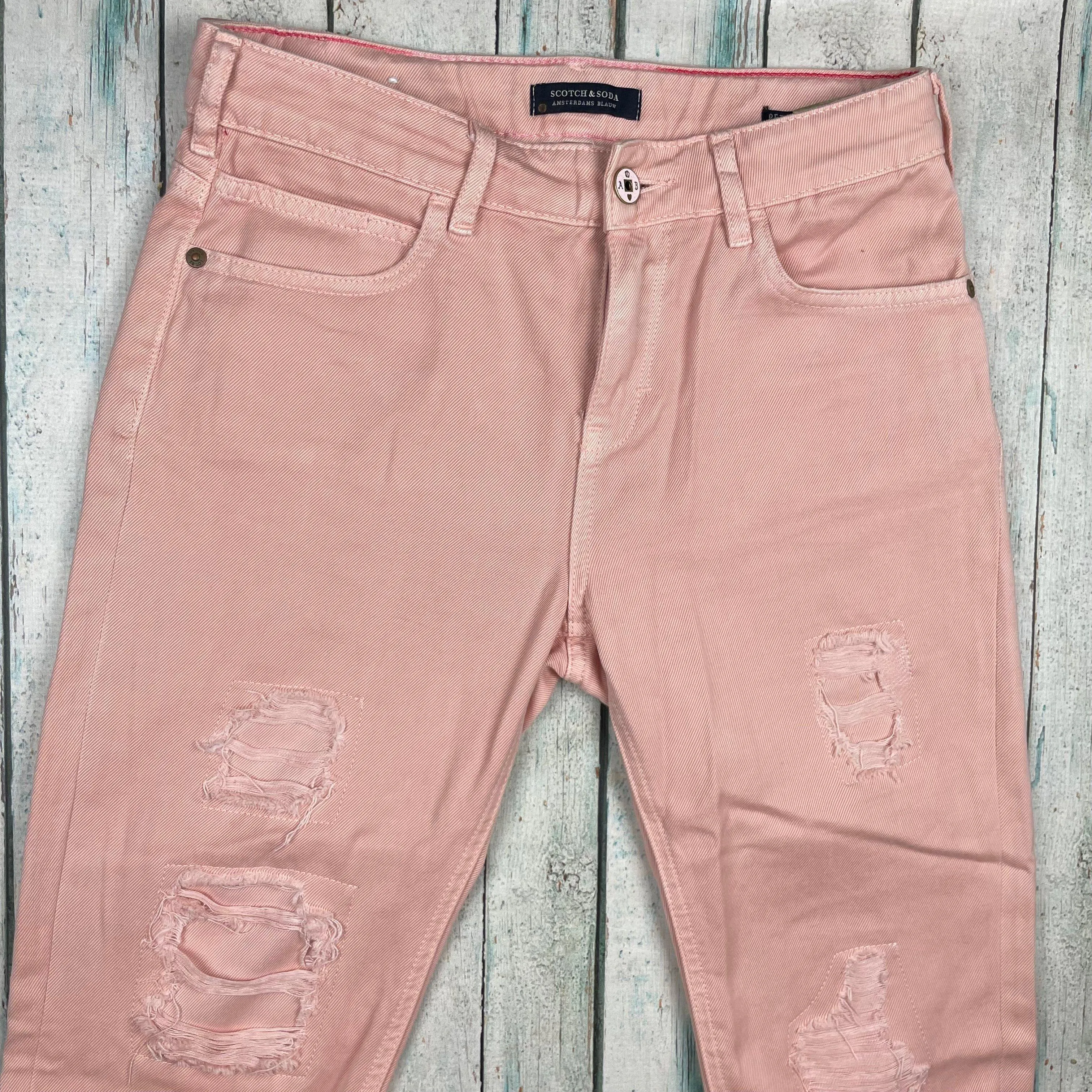Scotch & Soda Girls 'Petit Me' Peach Denim Jeans- Size 14Y