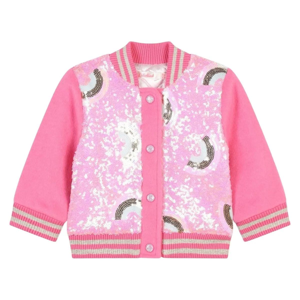 SEQUIN RAINBOW BOMBER JACKET