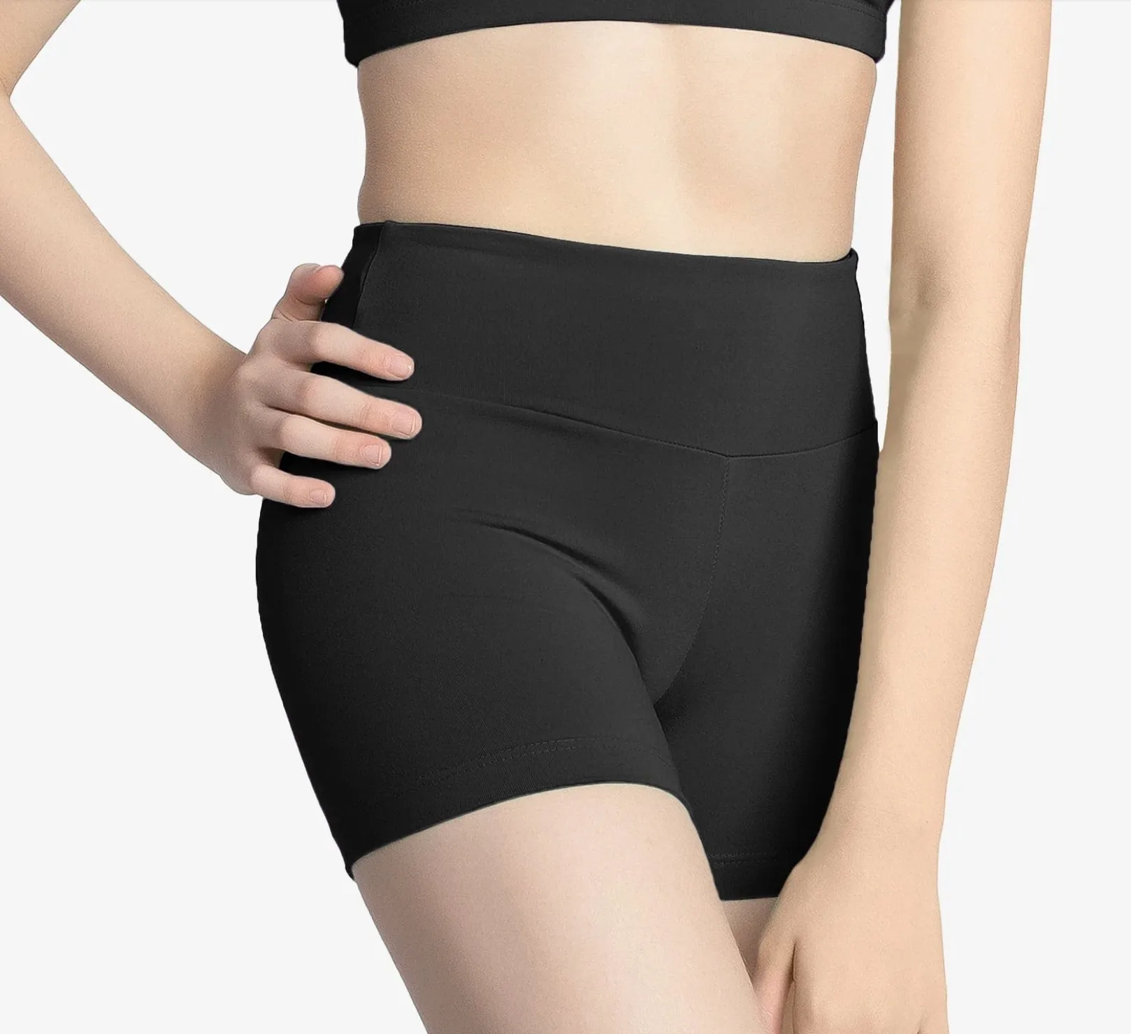 So Danca Child High Waisted Long Inseam Short SL170