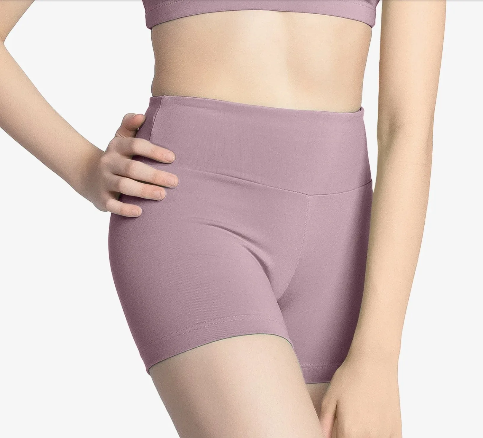 So Danca Child High Waisted Long Inseam Short SL170