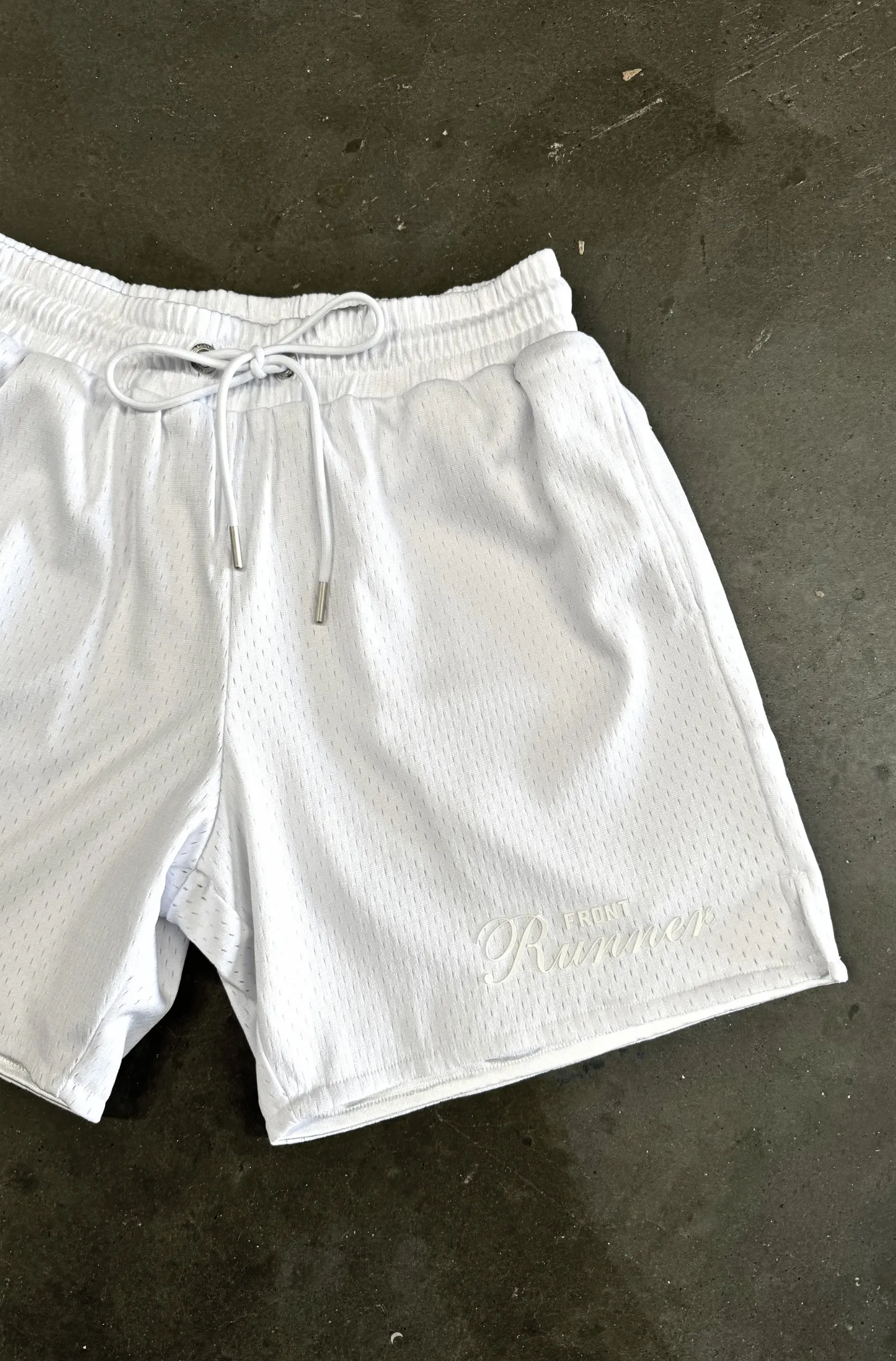 Staple Mesh Shorts - White